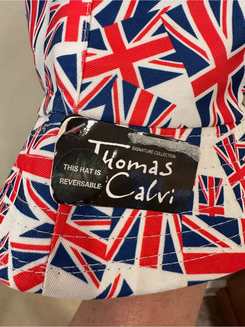 Union Jack Print Bucket Hat - Red, White & Blue
